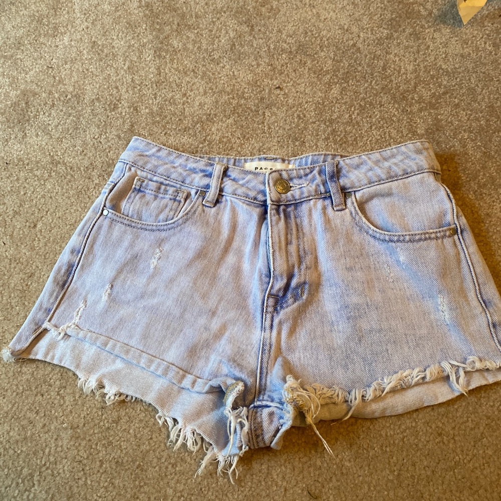 PacSun Light Blue High Waist Women Shorts